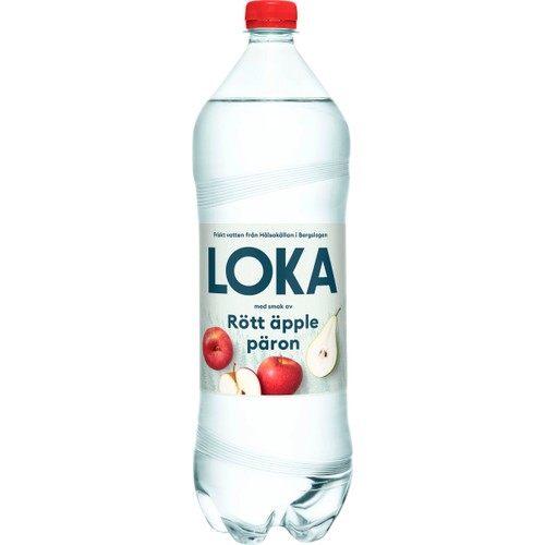 Vatten Kolsyrat Rött Äpple Päron 1,5l Loka
