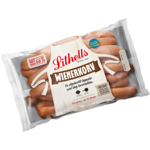 Wienerkorv 15-pack 66% Kötthalt 750g Lithells