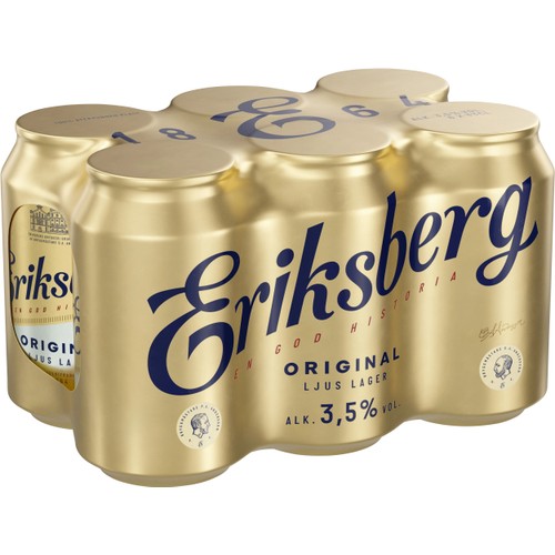 Öl Ljus Lager Original 3.5% 6x33cl  Eriksberg
