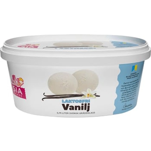 Gräddglass Vanilj Laktosfri 750ml Sia Glass