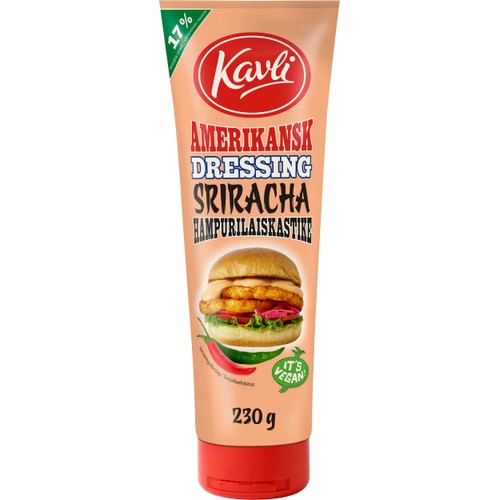 Amerikansk Dressing Schriracha vegansk 230g Kavli