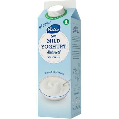 Yoghurt Naturell Mild 0% 1000g Valio