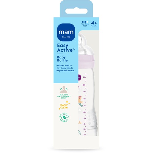 Nappflaska Blandade färger 330ml 4m+ MAM
