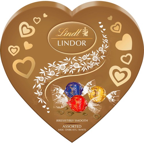 Chokladpralin Lindor Hjärta mix 200g Lindt