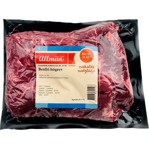 Högrev Benfri Import ca 1000g Allmans