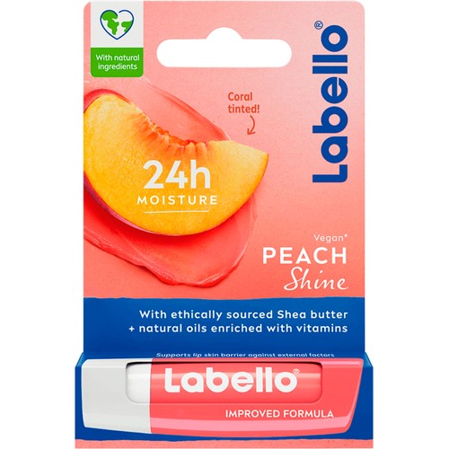 Läppbalsam Peach Shine Lip Balm 4,8g Labello