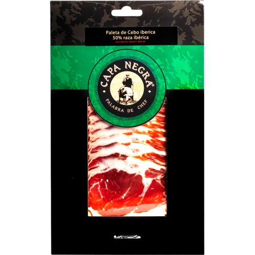 Lufttorkad Skinka Paleta Ibérico Skivad 80g Capa Negra