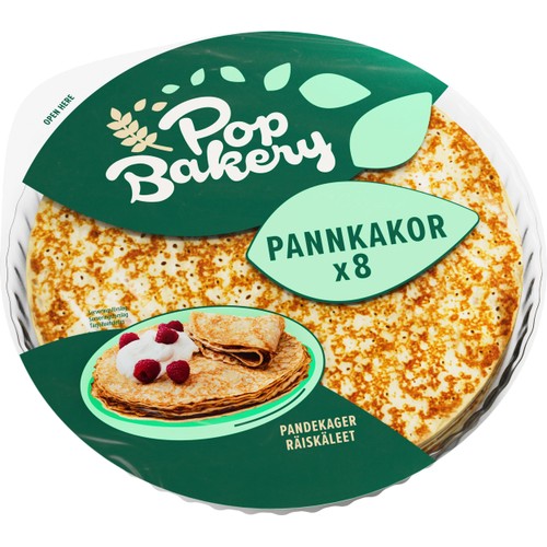 Pannkakor Tunna 8st 540g POP! Bakery