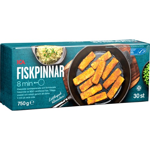 Fiskpinnar 30-p Fryst 750g ICA