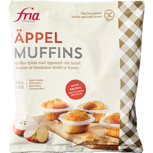Äpplemuffins Glutenfri Fryst 200g Fria