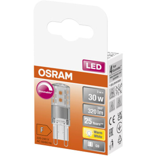 LED PIN G9 30W Dimbar Osram