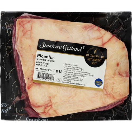 Picanha med kappa ca 1kg Smak av Gotland