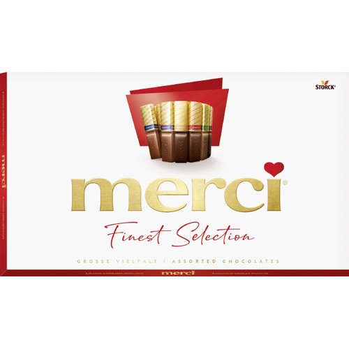 Chokladask Finest selection Röd 400g Merci