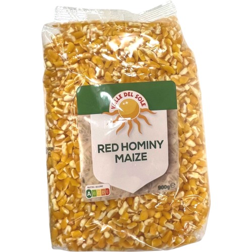 Majs Röd Hominy 900g Valle Del Sole