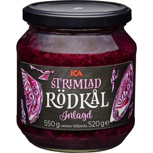 Strimlad Rödkål 550g ICA