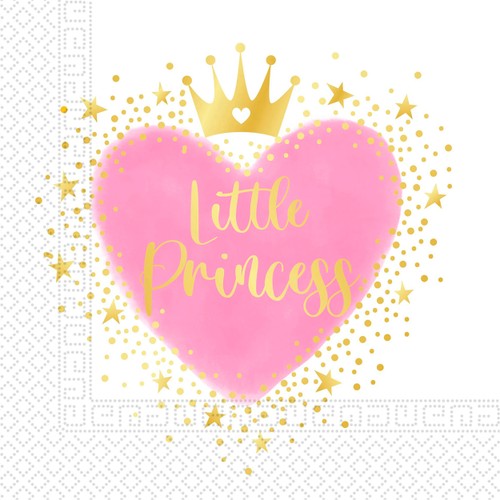 Servett Princess 33cm 20-p Decorata Party