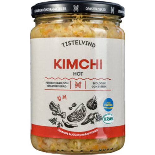 Kimchi Hot Naturligt Syrad KRAV 350g Tistelvind