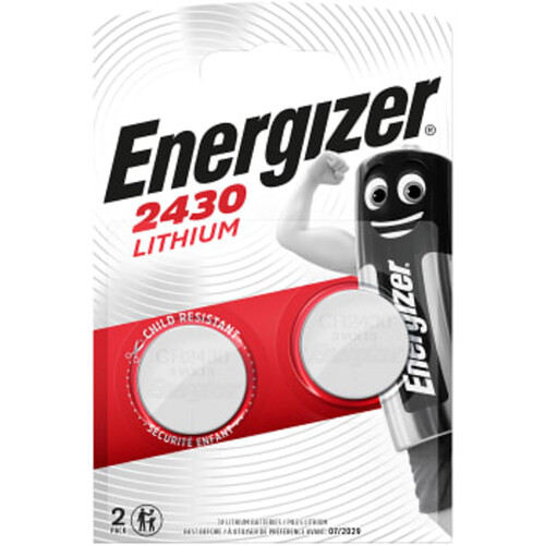 Knappcell CR2430 Lithium 2-p Energizer