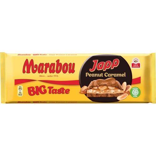 Choklad Big taste Japp Peanut caramel 276g Marabou
