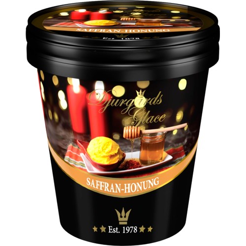 Gräddglass Saffran-honung 500ml Djurgårds Glace