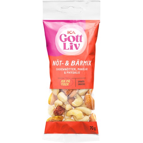 Nöt & Bärmix 70g ICA Gott Liv