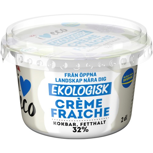 Crème fraiche 32% 2dl ICA I love eco