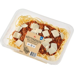 Färdigmat Köttfärssås Spaghetti Parmesan XL 500g ICA
