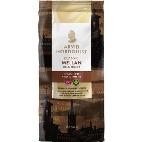 Kaffebönor Mellanrost 500g Arvid Nordquist Classic