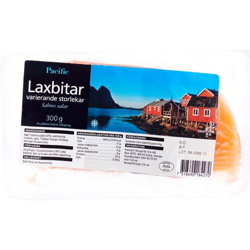 Laxbitar 300g Pacific