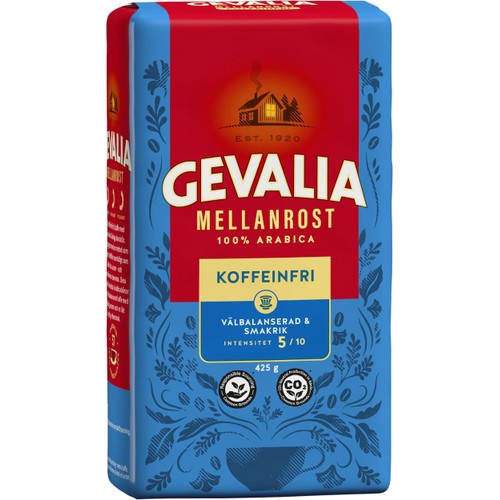 Bryggkaffe Koffeinfritt Mellanrost 425g Gevalia