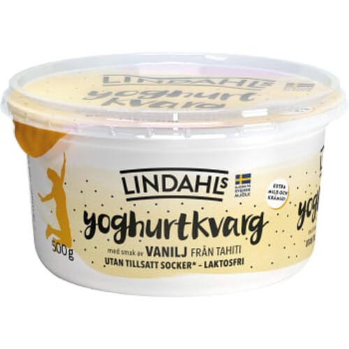 Yoghurtkvarg Vanilj laktosfri 500g Lindahls