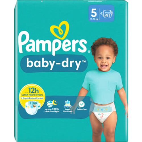 Blöjor Baby Dry 5 12-17kg 41-p Pampers