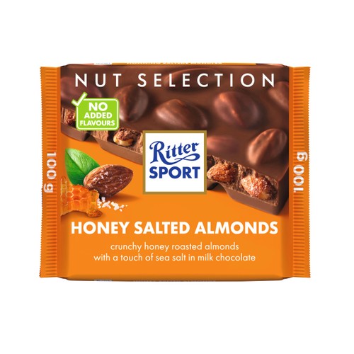 Chokladkaka Salta Mandlar 100g Ritter