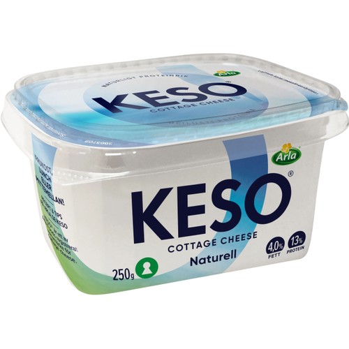 Cottage Cheese Naturell 4% 250g Keso
