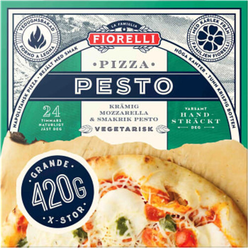 Pizza Pesto Mozzarella 420g Fiorelli