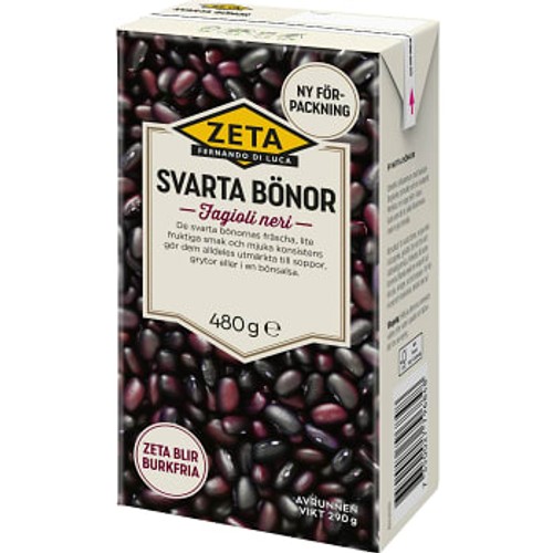 Bönor Svarta 480g Zeta