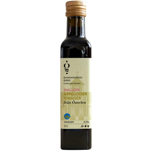 Äppelcidervinäger Hallon 250ml Gunnarshögs Gård