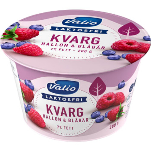 Kvarg Hallon & Blåbär Laktosfri 7% 200g Valio