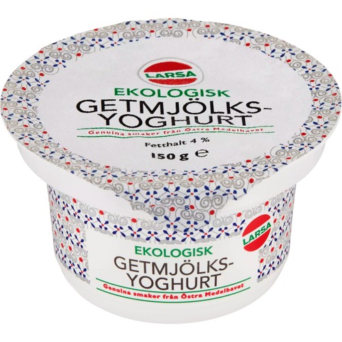Getmjölksyoghurt Ekologisk 4% 150g Larsa Foods