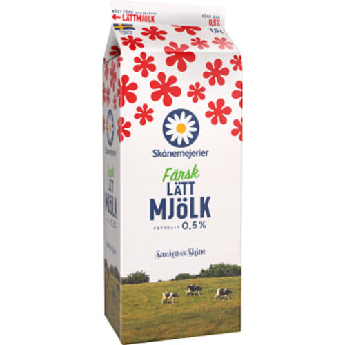 Lättmjölk 0,5% 1,5l Skånemejerier