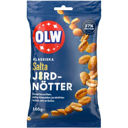 Jordnötter Salta 165g OLW
