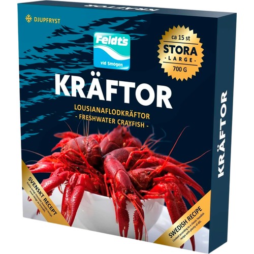 Skaldjur Louisianaflodkräftor 700g Feldts