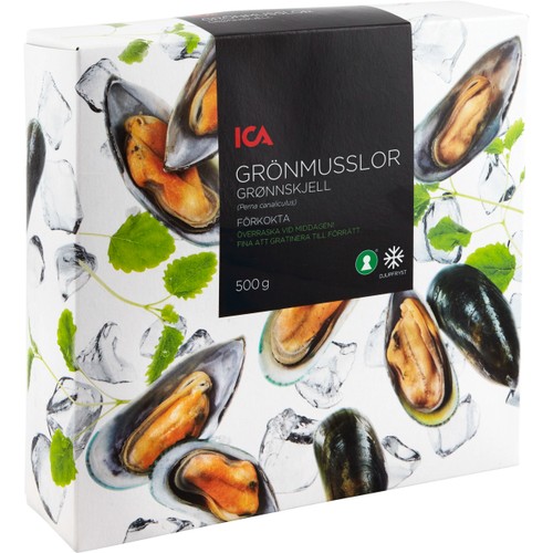 Grönmusslor Fryst 500g ICA