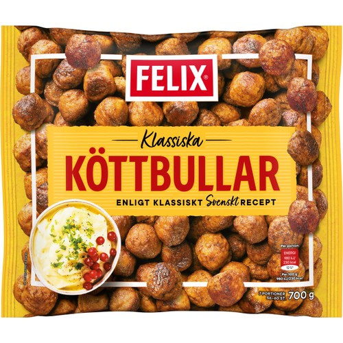 Köttbullar klassiska frysta 700g Felix