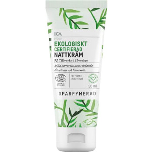 Nattkräm Oparfymerad Ekologisk 50ml ICA Hjärtat EKO