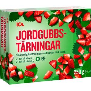 Jordgubbstärningar 250g ICA