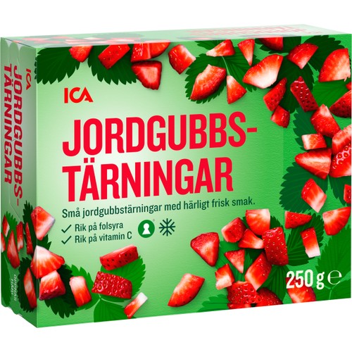 Jordgubbstärningar 250g ICA
