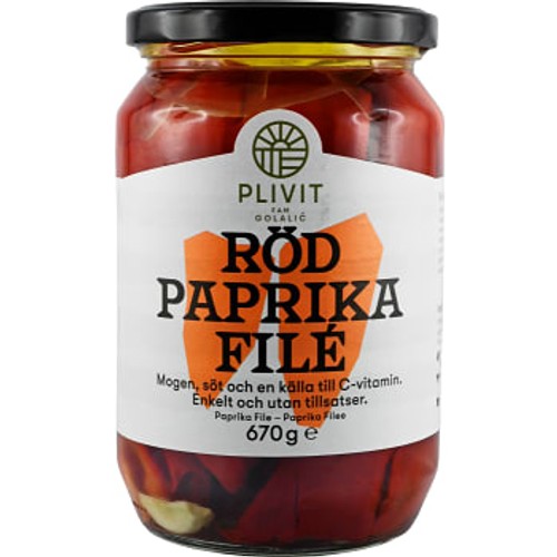 Röd Paprikafile 670g Plivit Trade