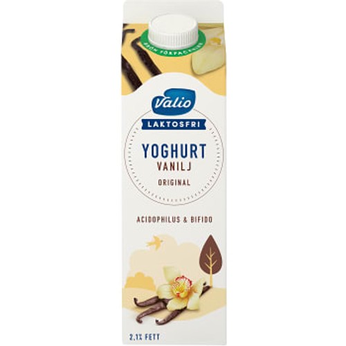 Vaniljyoghurt Laktosfri 2,1% 1l Valio