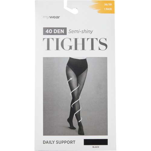 Strumpbyxa 40D Daily Support svart 40/42 mywear
